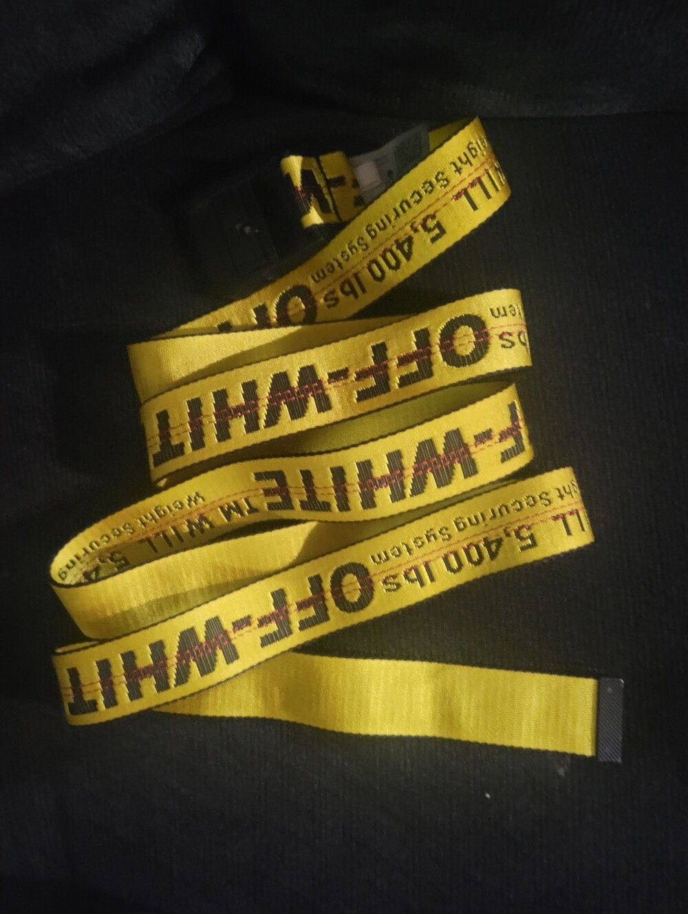 Off-White Yellow Industrial Belt